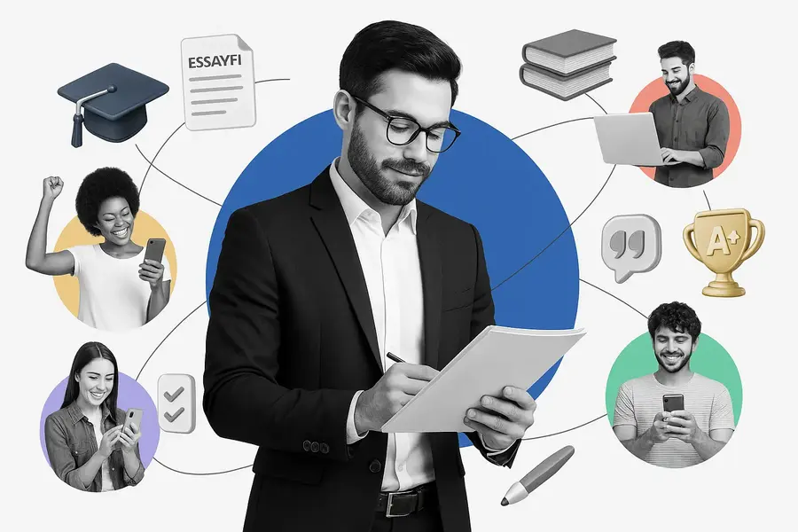 A connection of Essayfi writers and users