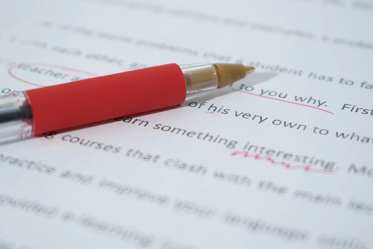 Professional proofreading and editing service