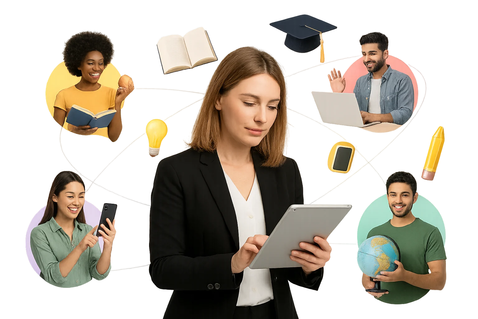 Filling out an order form